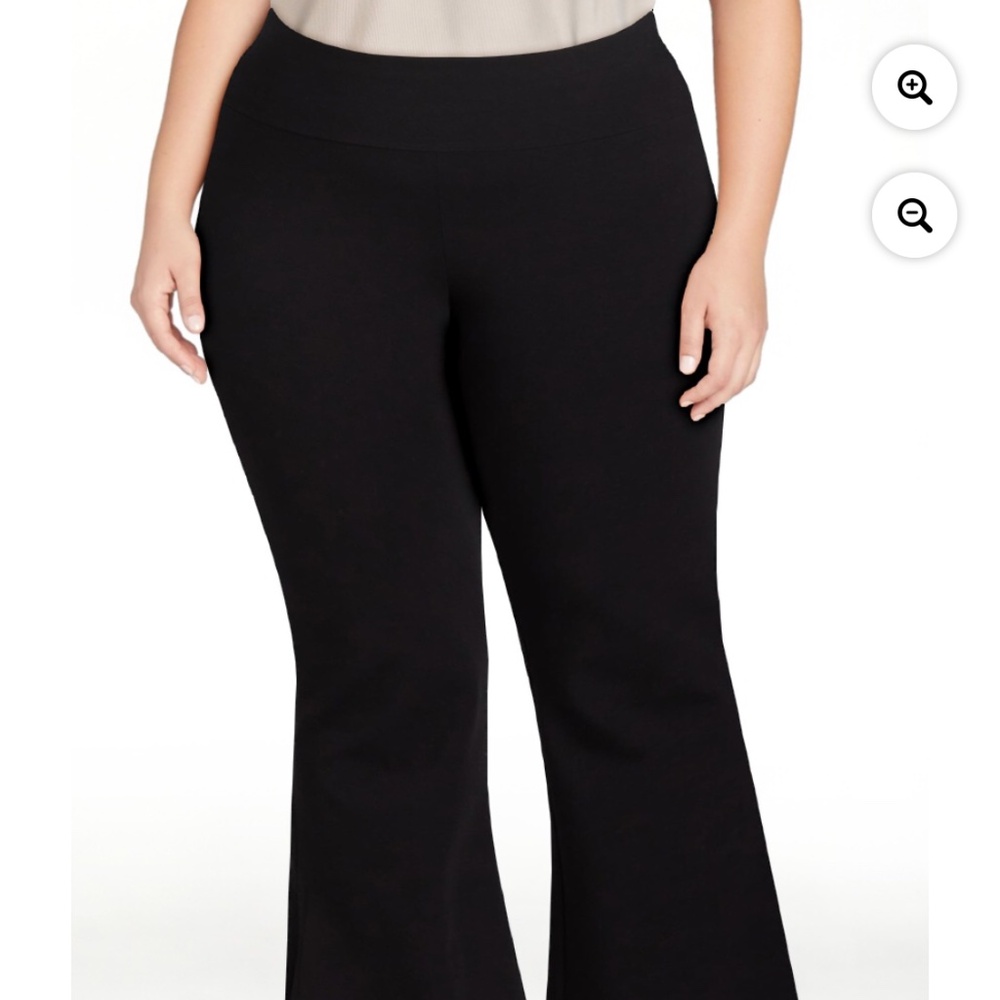 Terra and Sky Women’s Plus Black Flares 2X NWT